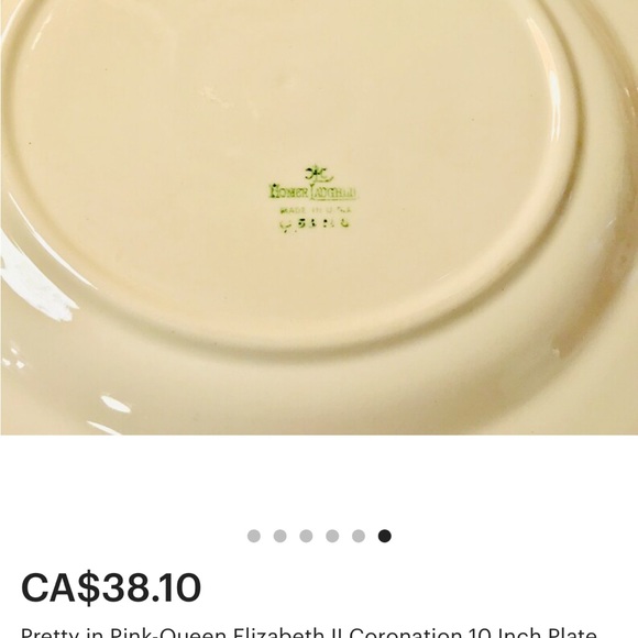 Queen Elizabeth plate - Picture 6 of 6